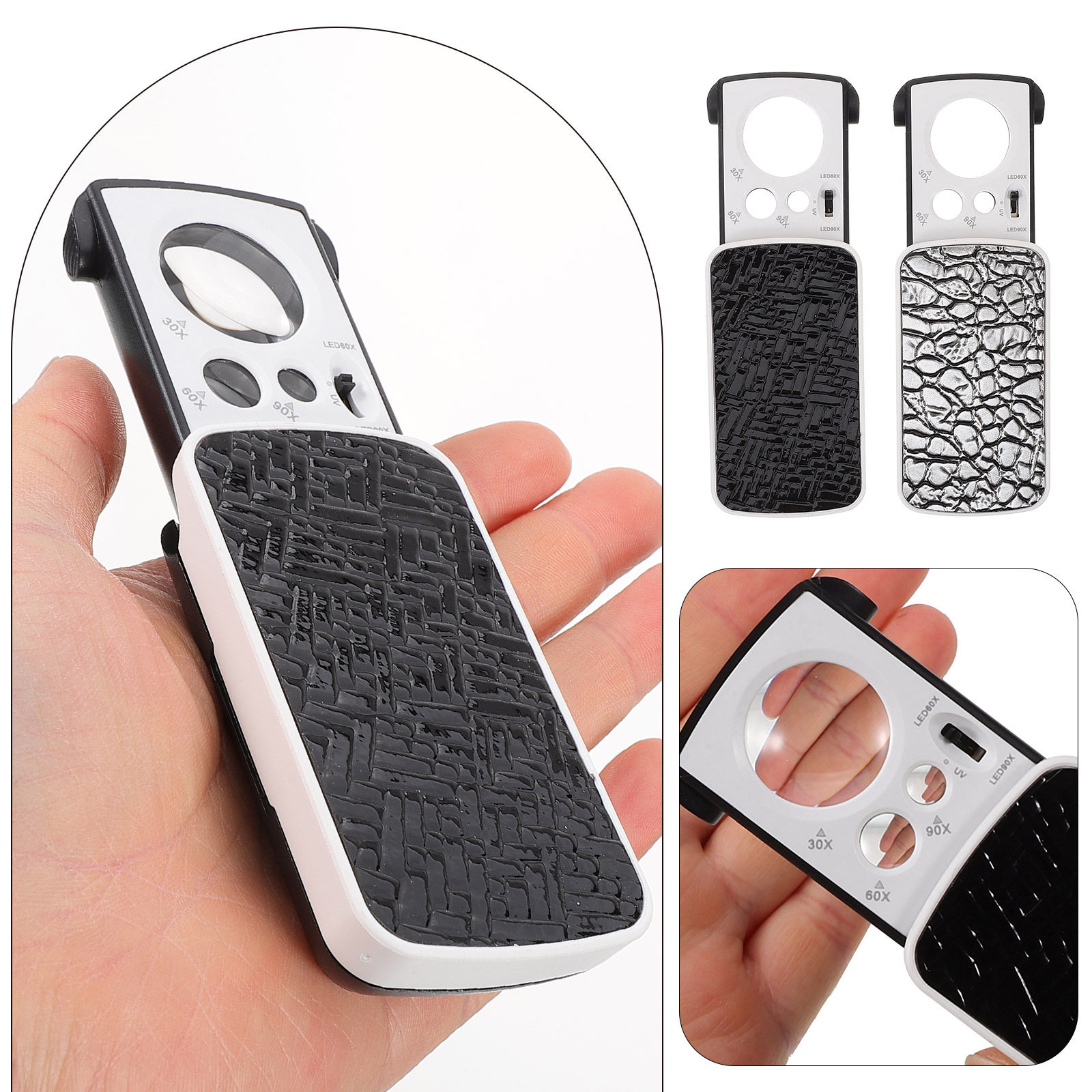 Collectors Coins Jewelry & Watches Of Smithtown - 2Pcs Jewelry Loupe Magnifying Glass Portable