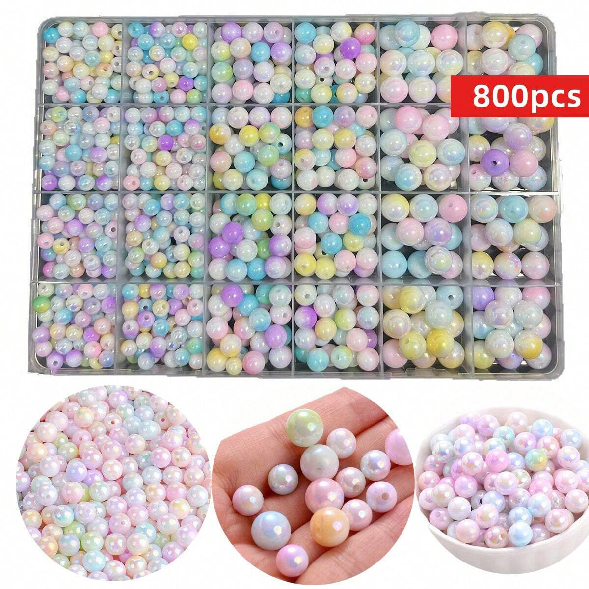 Fine Jewelry & Watches Photos - 800pcs/24 grid set box 6mm/8mm/10mm cute