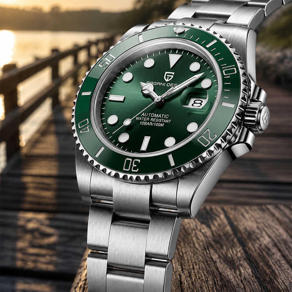Mens Mechanical Watch - PAGANI DESIGN Diving Watch Mechanical Watch