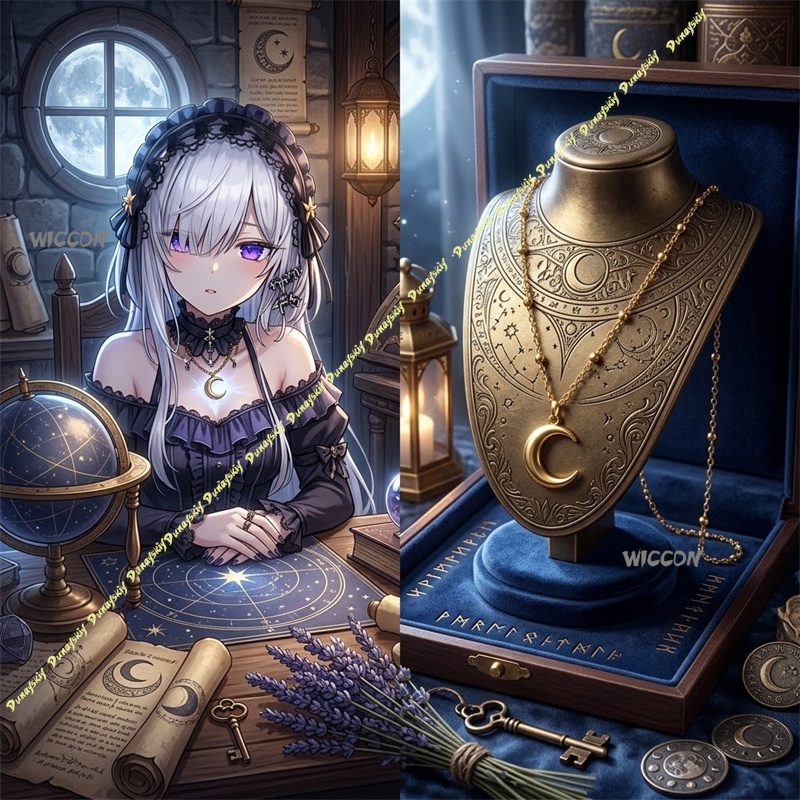 Necklace Pendant - An'an Natsume Same Style Magical Girl