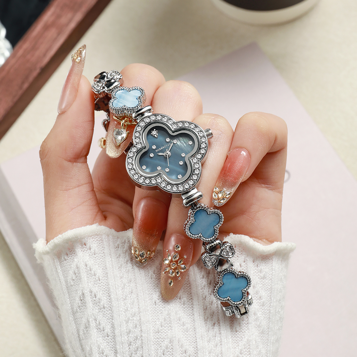 Jewelry Watches Silver - Luxury Four Leaf Clover Women's Quartz
