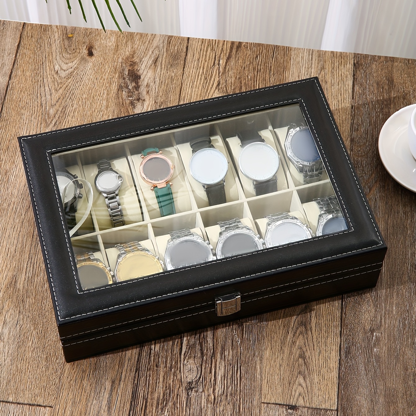 A Faux Leather Watch Storage B - Jewelry Box That Holds Watches recensione e prezzo