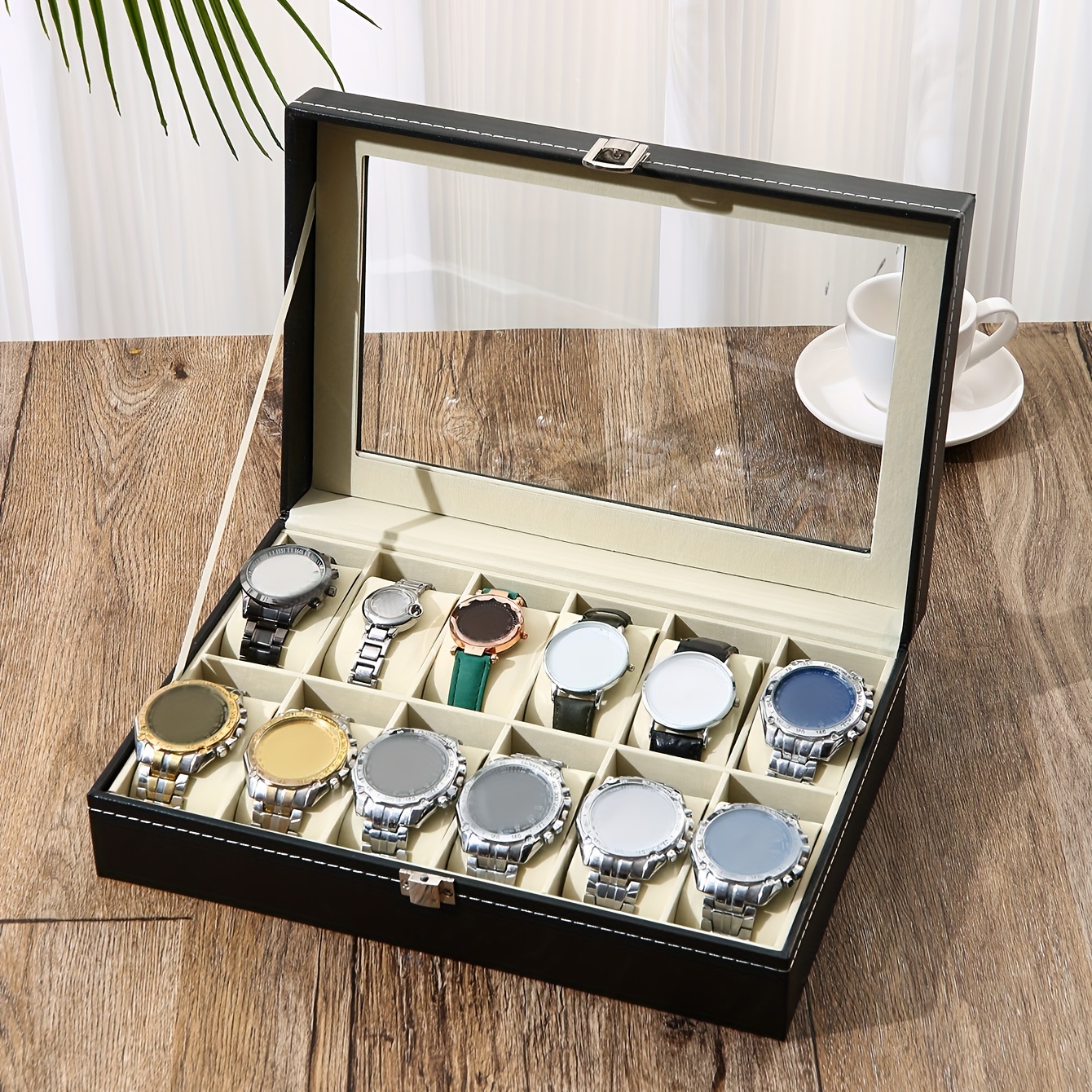 A Faux Leather Watch Storage B - Jewelry Box That Holds Watches recensione e prezzo