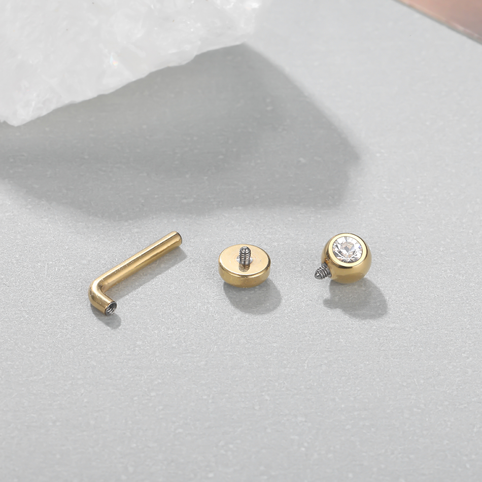 1PC Implant Grade Titanium Chr - Christina Jewelry & Watches Marguerite Ørestik Forgyldt Sølv recensione e prezzo