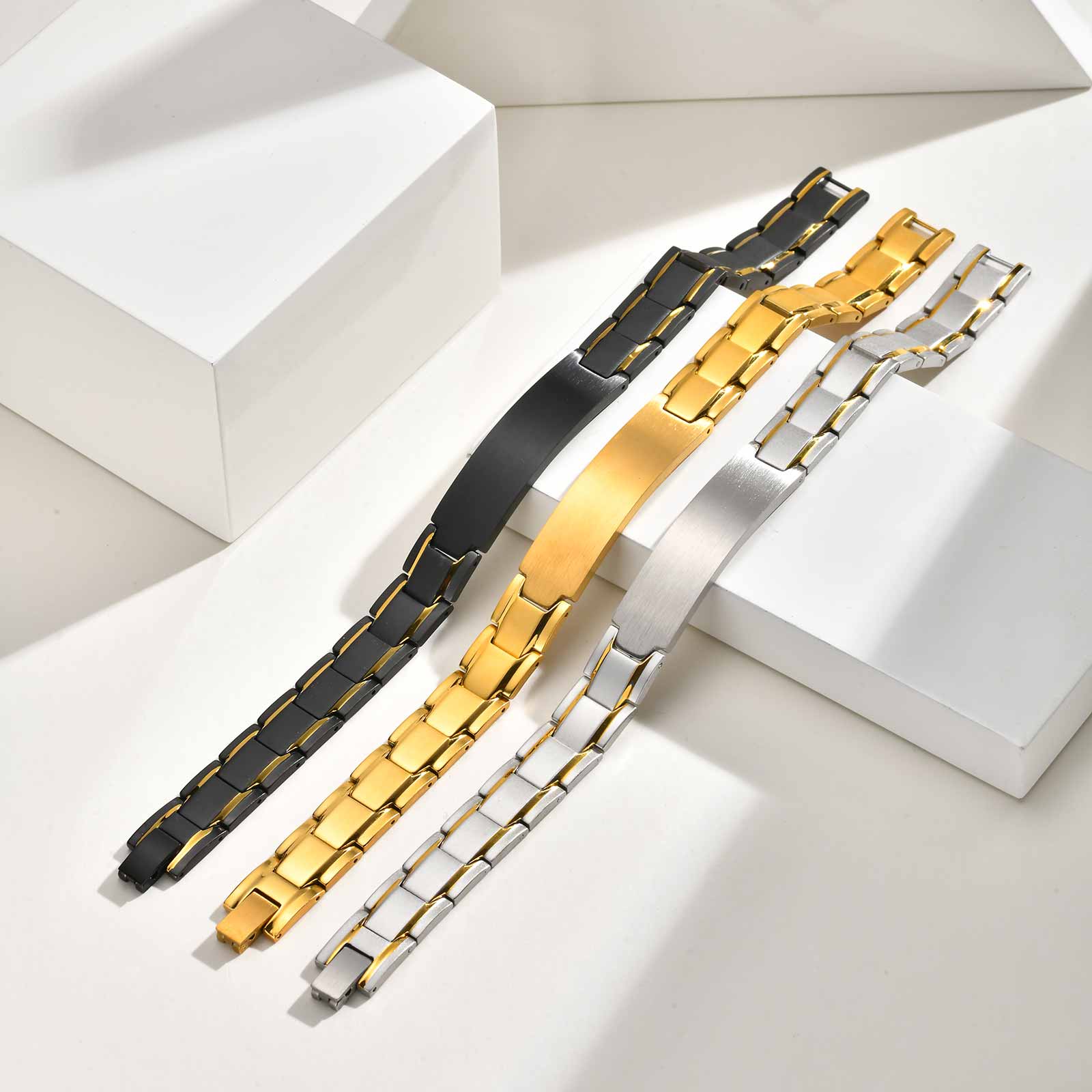 Custom Name Text Engraved Brac - Jewelry Watches Men recensione e prezzo