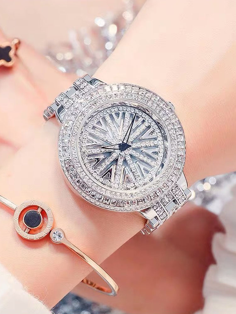 New Women Silver Rose Gold-Pla - Jewelry Watches Silver recensione e prezzo