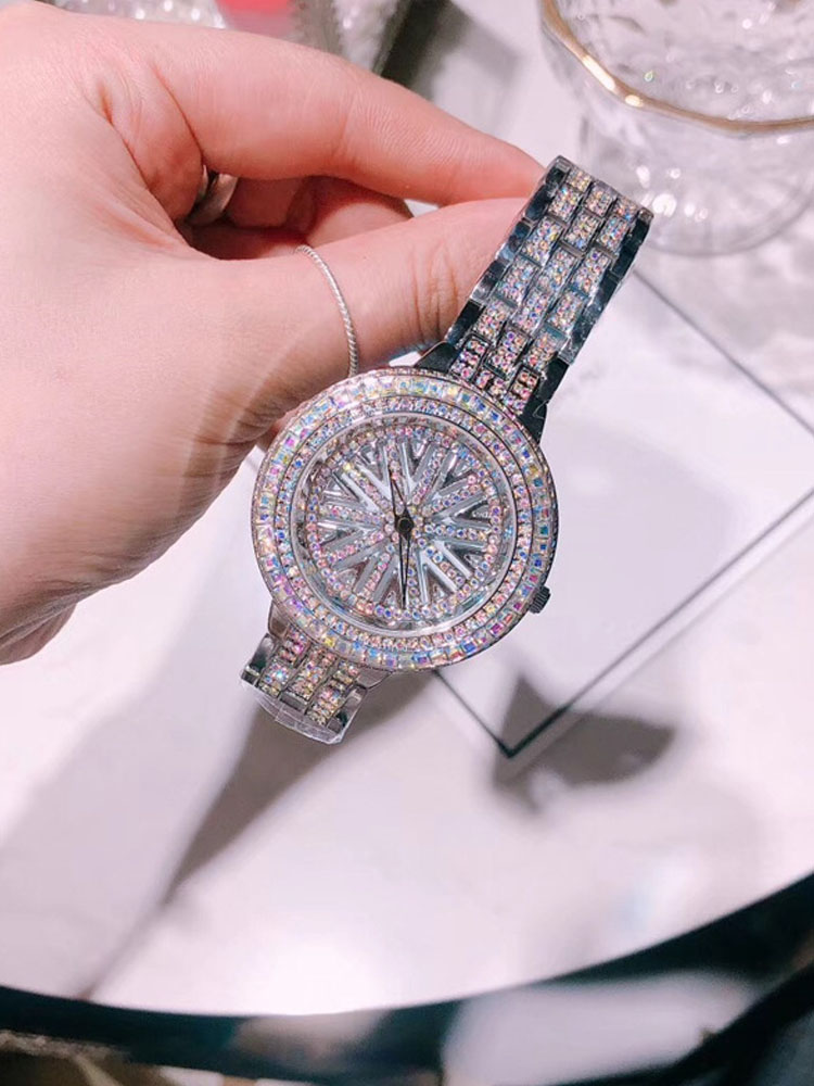 New Women Silver Rose Gold-Pla - Jewelry Watches Silver recensione e prezzo