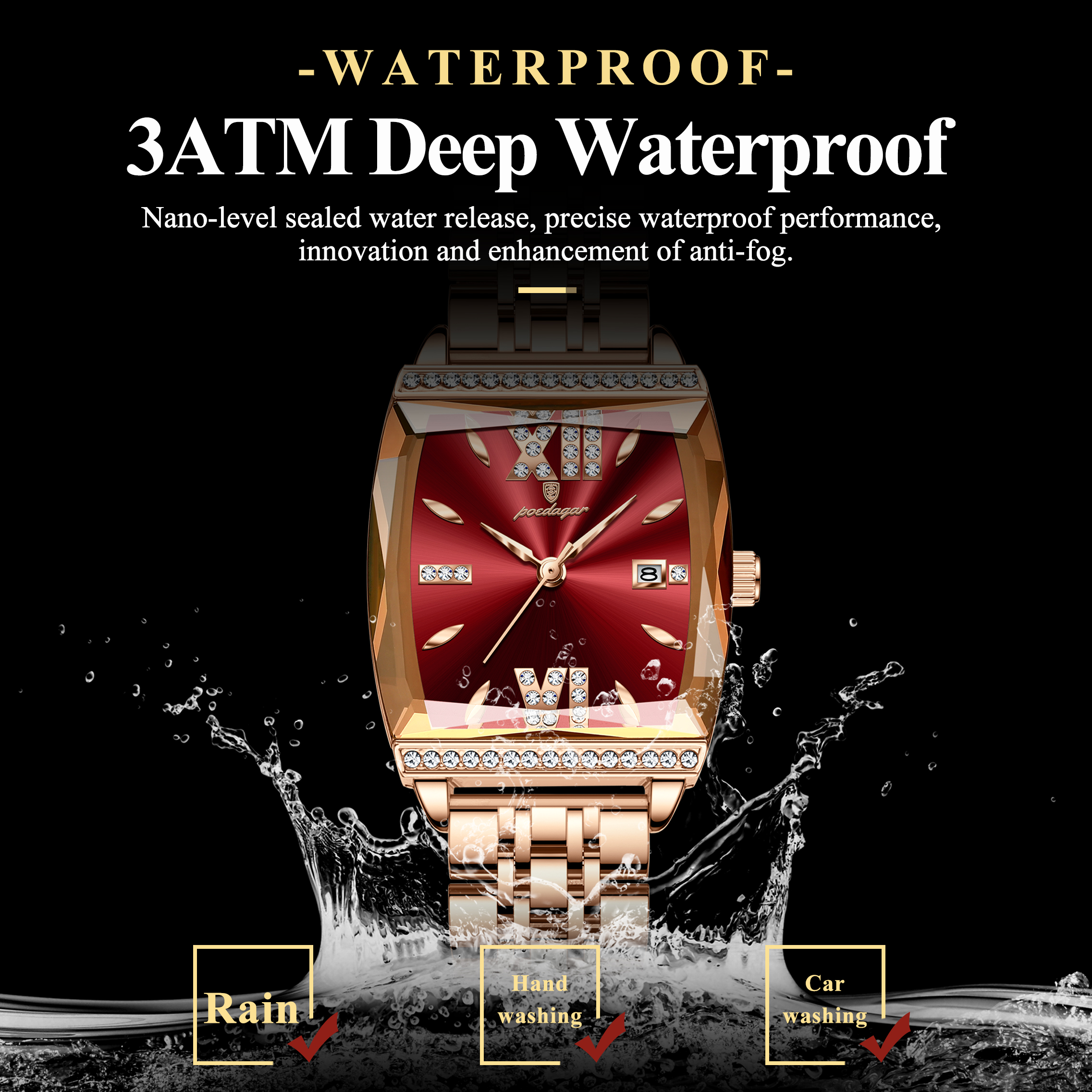 POEDAGAR Fashion Watch For Wom - High Jewelry Watches recensione e prezzo