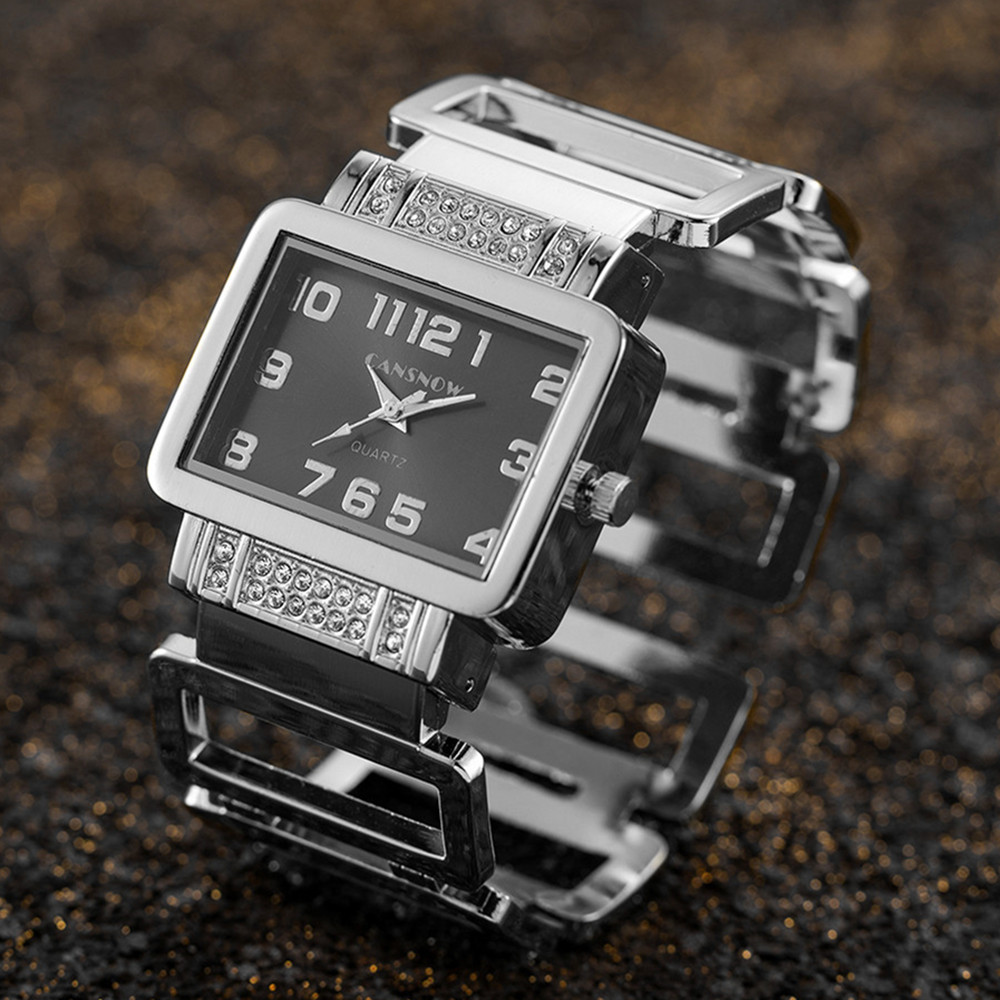 Cansnow Rectangle Ladies Wrist - Jewelry Watches Silver recensione e prezzo