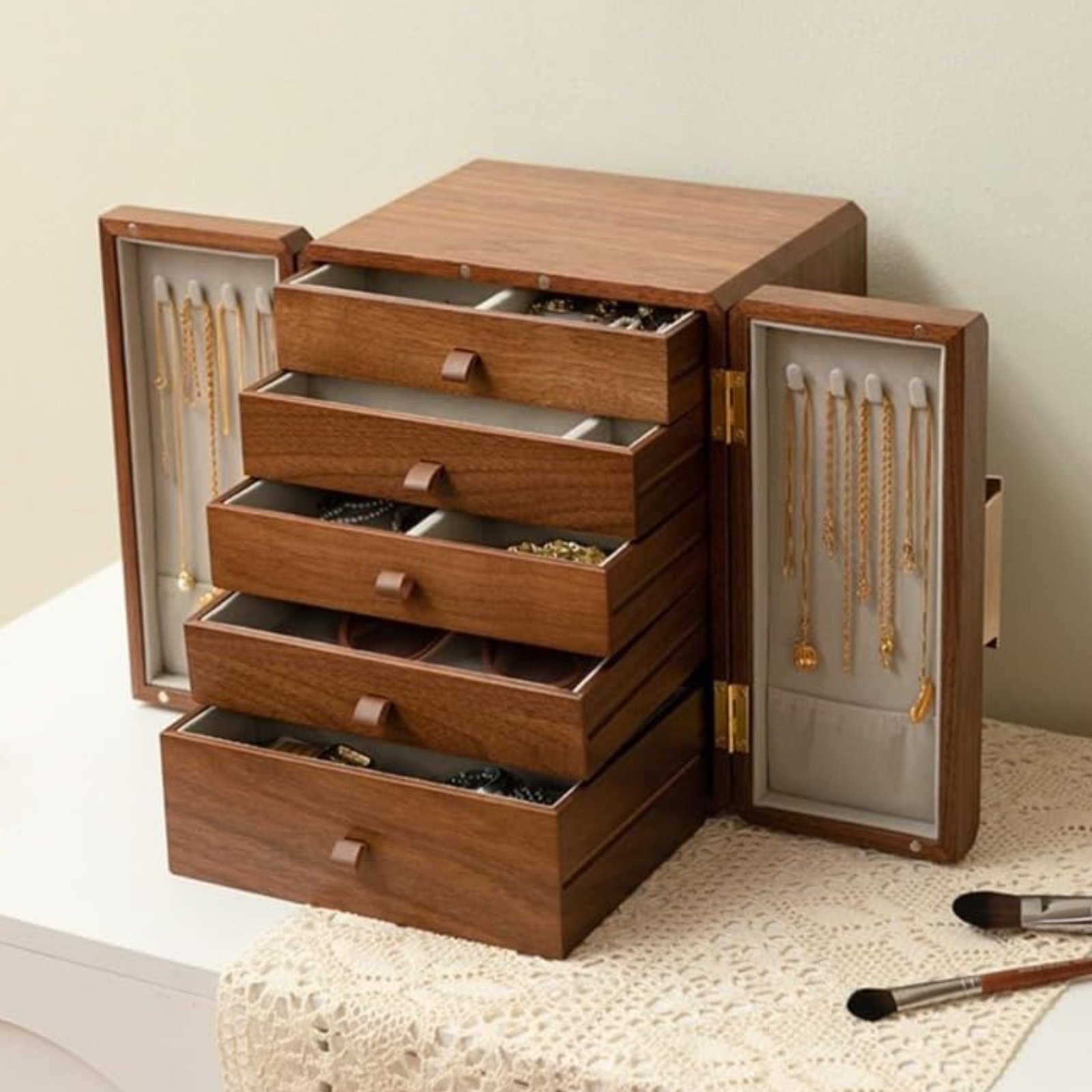 Wooden Jewelry Box New Chinese - Jewelry & Watches Review recensione e prezzo