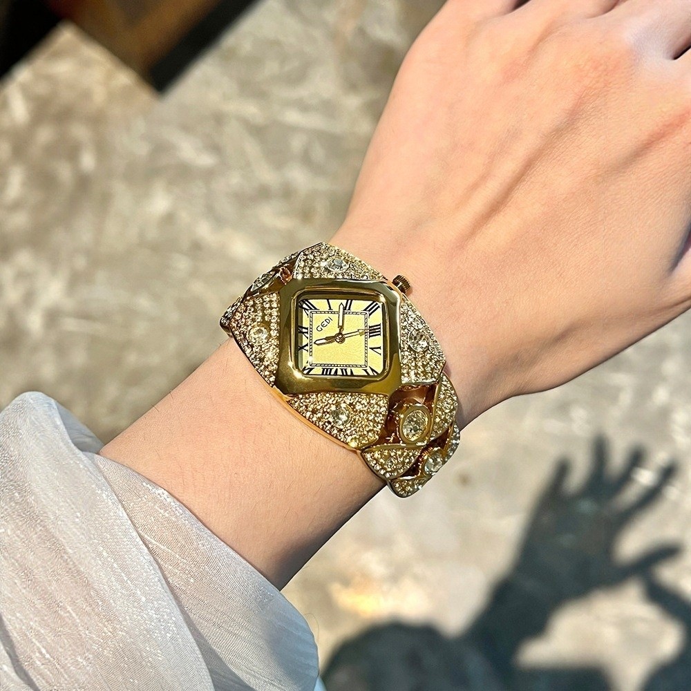 New Diamond Inlaid Bracelet Wa - Jewelry Watches Brands recensione e prezzo