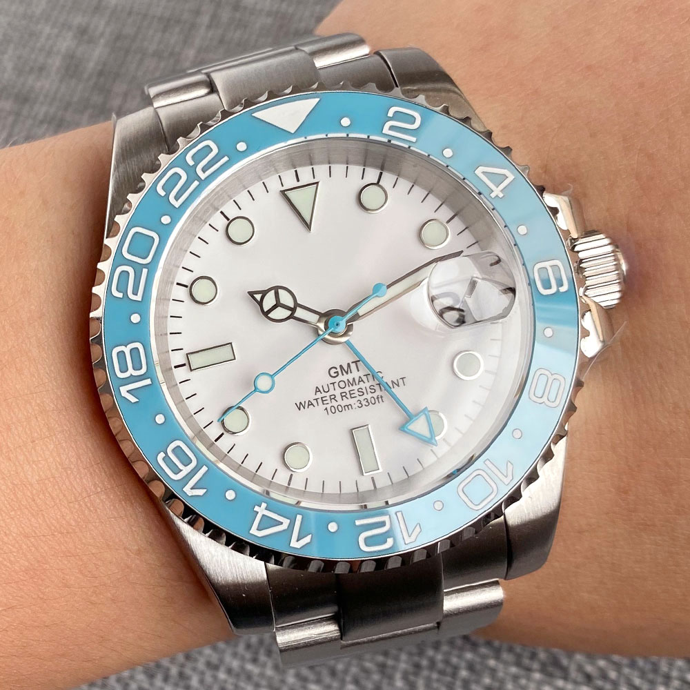 Customized 40mm Ice Blue Dial  - Jewelry Watches Men recensione e prezzo