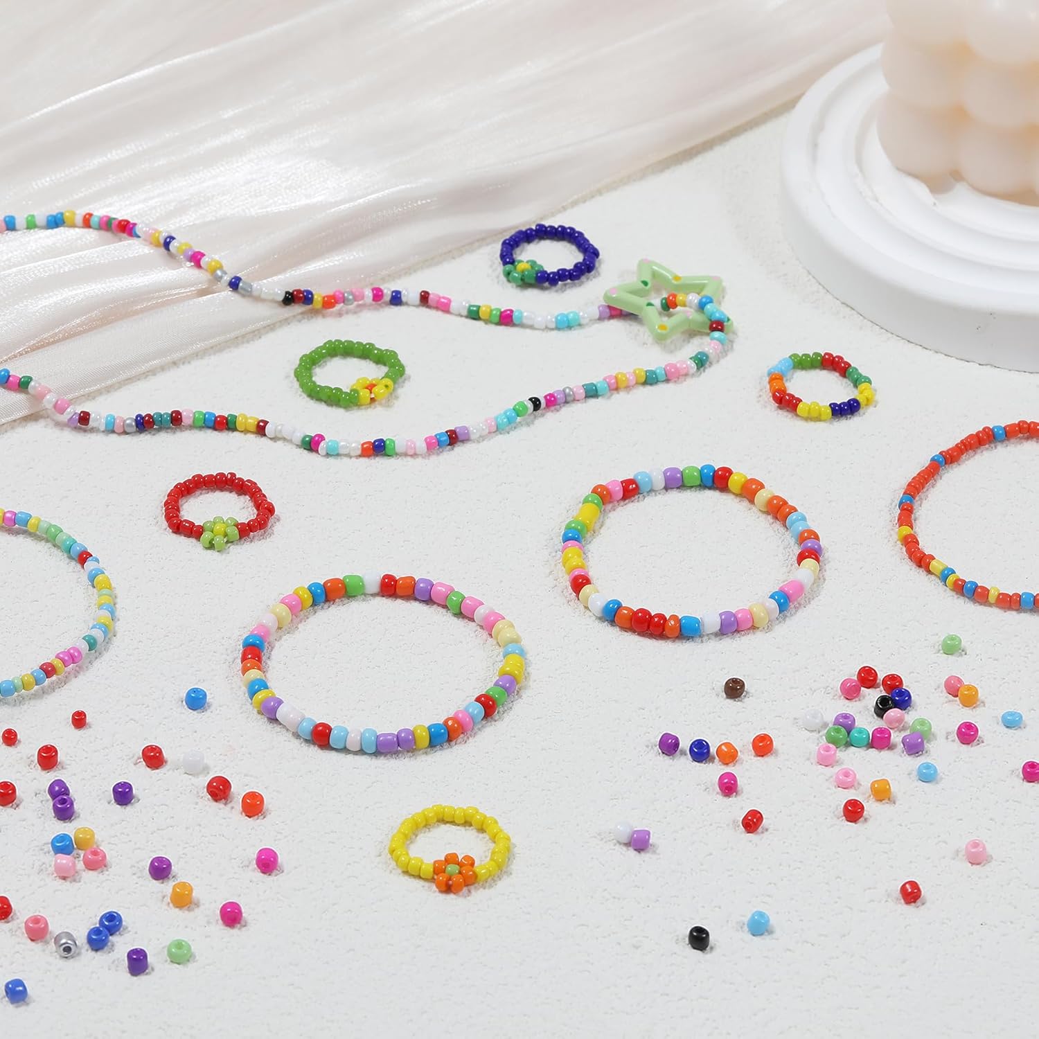 28 colors of 3mm seed beads, 7 - Fine Jewelry & Watches Photos recensione e prezzo