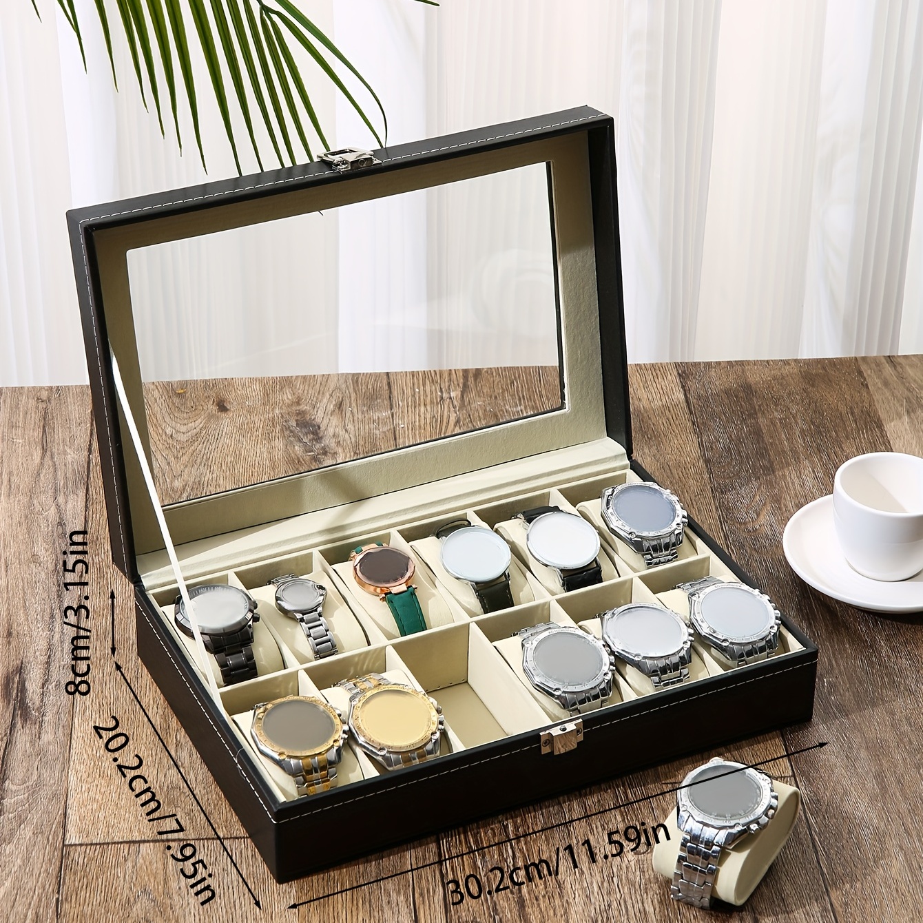 A Faux Leather Watch Storage B - Jewelry Box That Holds Watches recensione e prezzo