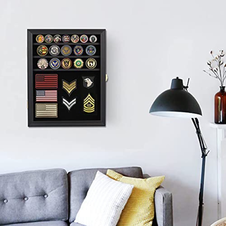Medals Display Case Wall Frame - Collectors Coins Jewelry & Watches Of Smithtown recensione e prezzo