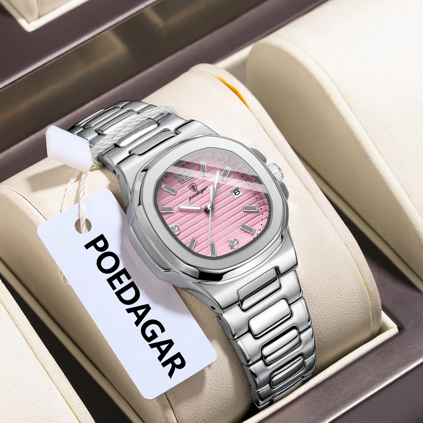 POEDAGAR Square Fashion Woman  - High Jewelry Watches recensione e prezzo