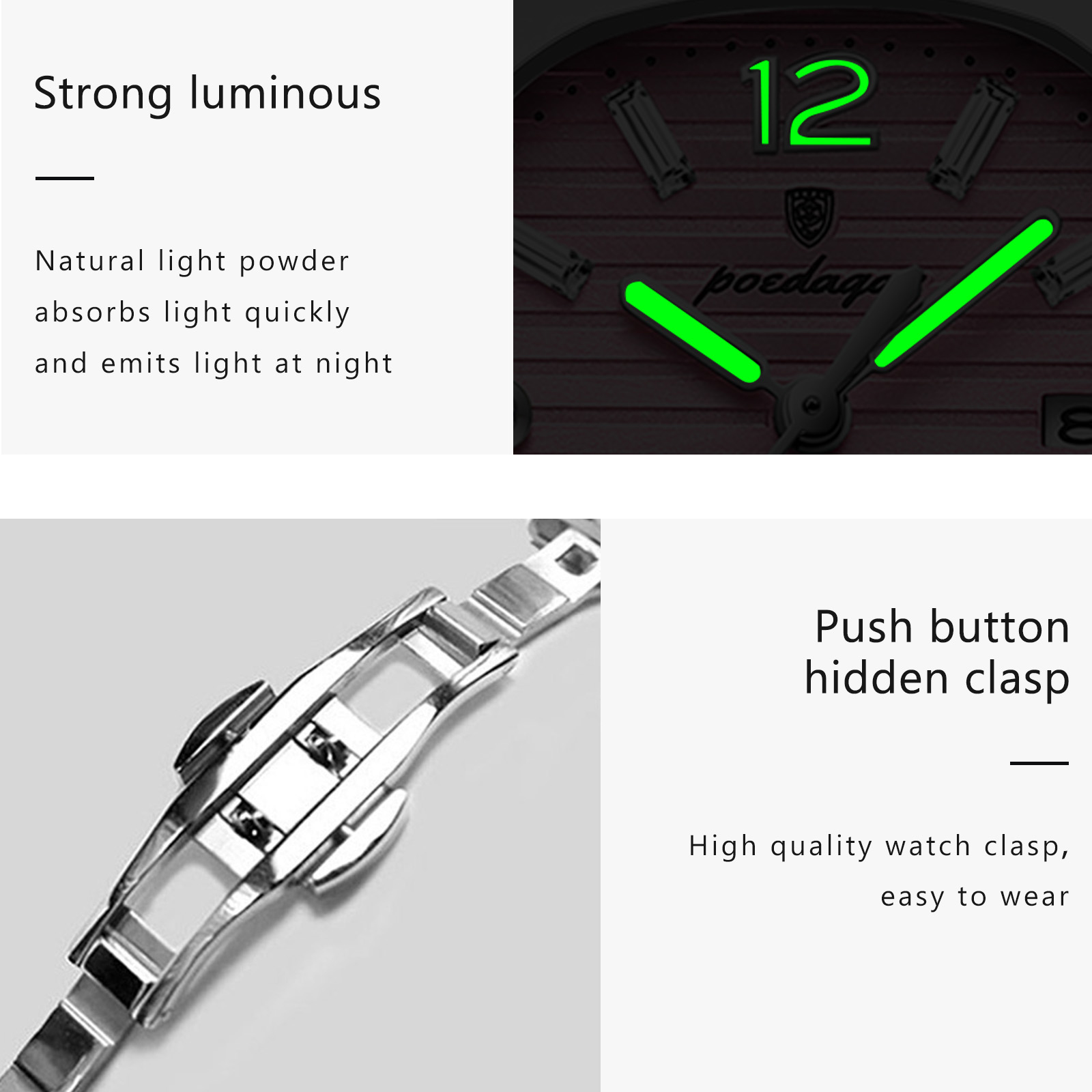 POEDAGAR Square Fashion Woman  - High Jewelry Watches recensione e prezzo