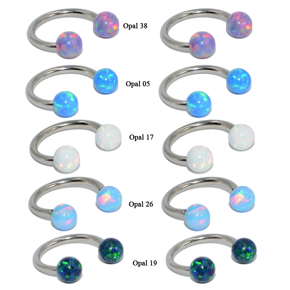 1PC G23 Titanium Opal Ear Trag - Christina Jewelry & Watches Marguerite Ørestik Forgyldt Sølv recensione e prezzo