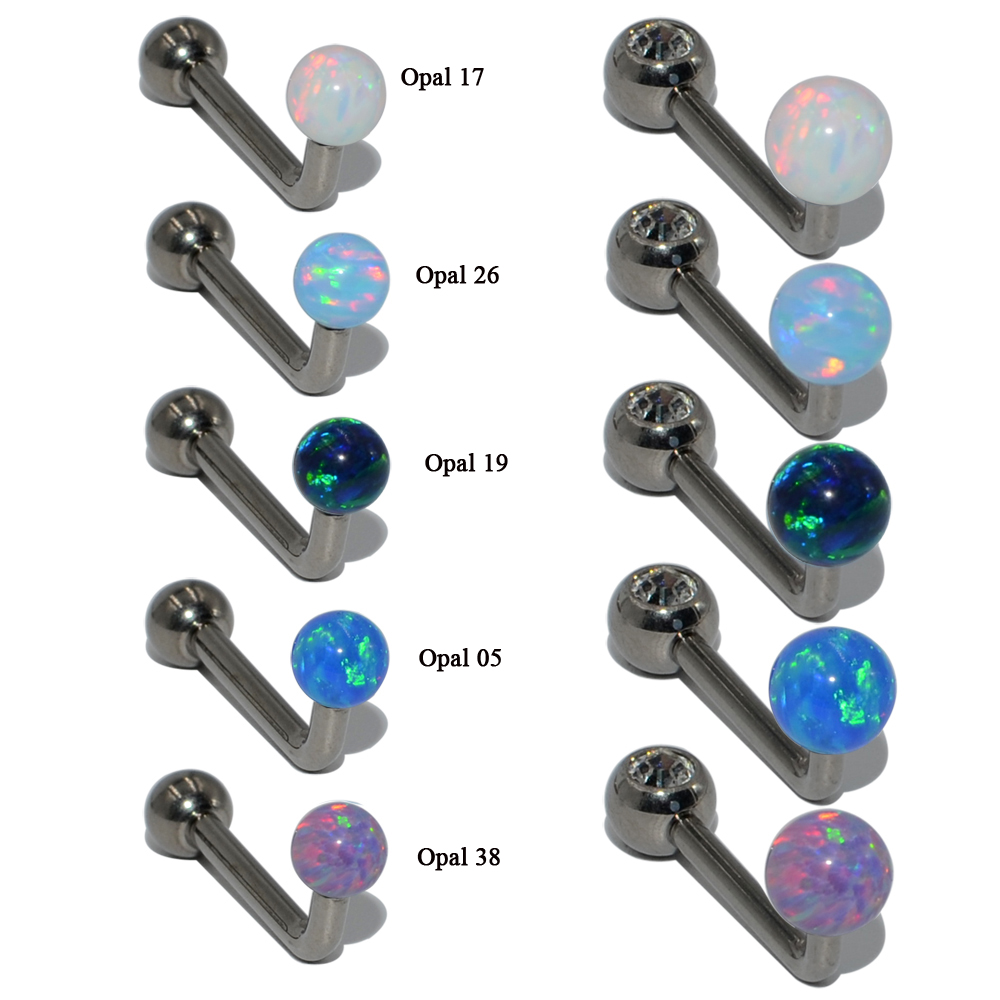 1PC G23 Titanium Opal Ear Trag - Christina Jewelry & Watches Marguerite Ørestik Forgyldt Sølv recensione e prezzo