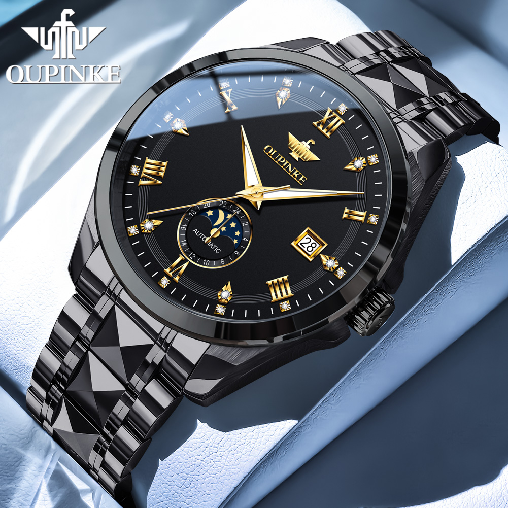 OUPINKE 3265 man watch moon ph - Mens Mechanical Watch recensione e prezzo