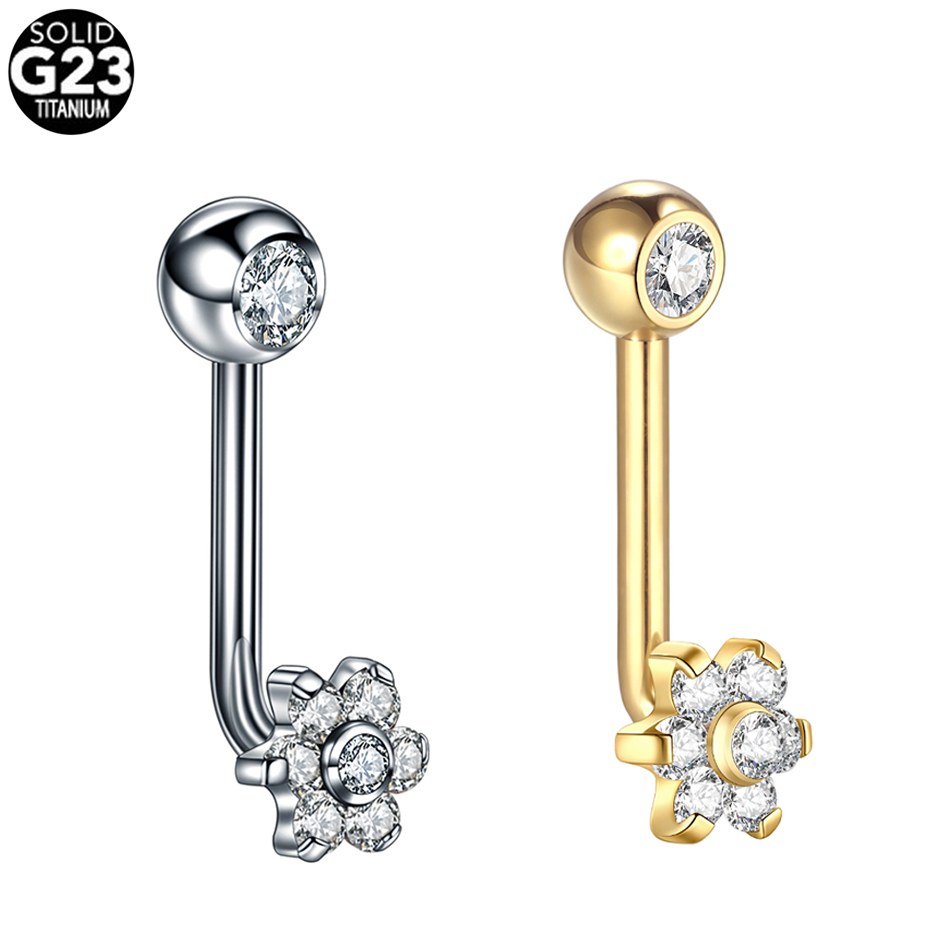 1pc 14G Titanium Flower Christ - Christina Jewelry & Watches Marguerite Ørestik Forgyldt Sølv recensione e prezzo