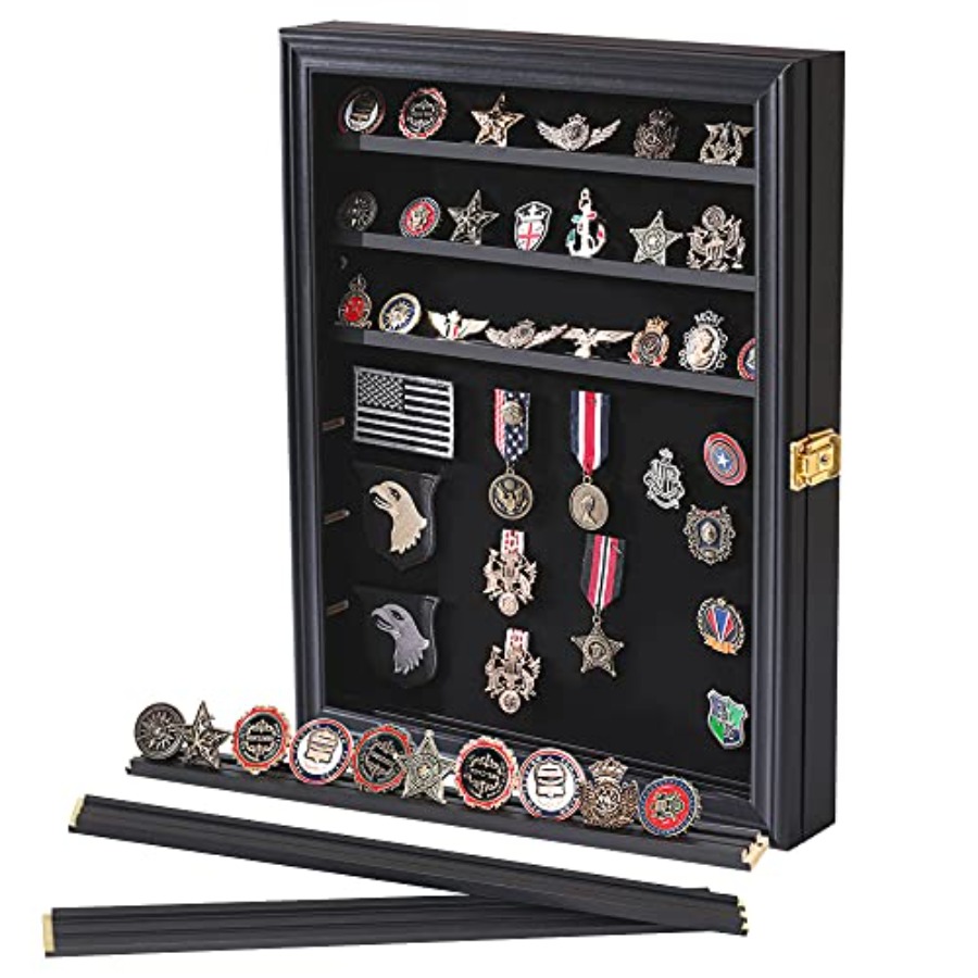 Medals Display Case Wall Frame - Collectors Coins Jewelry & Watches Of Smithtown recensione e prezzo