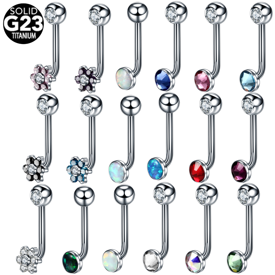 1PC G23 Titanium Opal Crystal  - Christina Jewelry & Watches Marguerite Ørestik Forgyldt Sølv recensione e prezzo