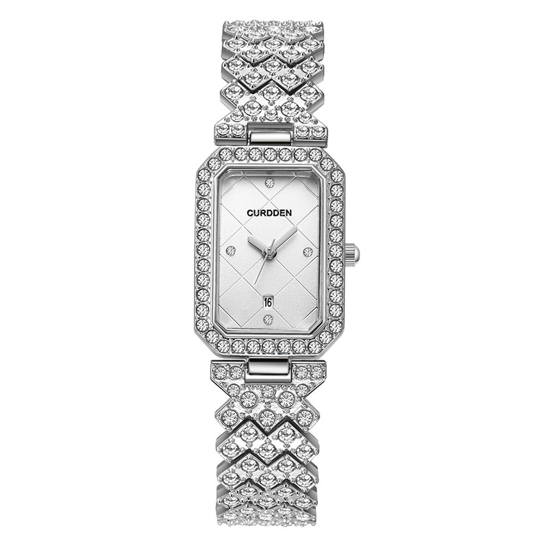 Original CURDDEN Brand Rectang - Jewelry Watches Silver recensione e prezzo
