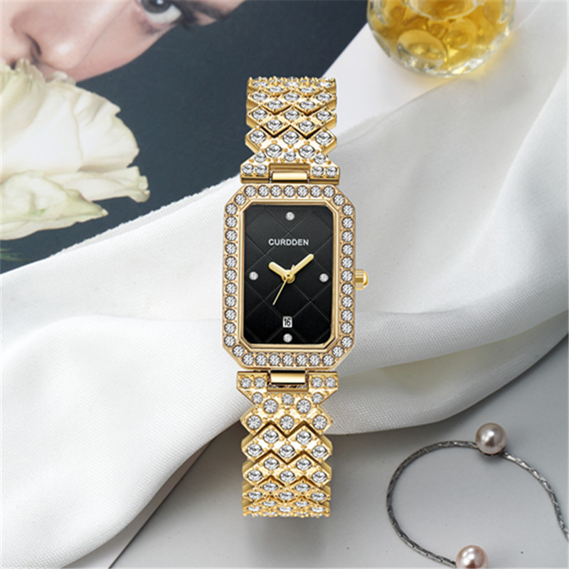 Original CURDDEN Brand Rectang - Jewelry Watches Silver recensione e prezzo