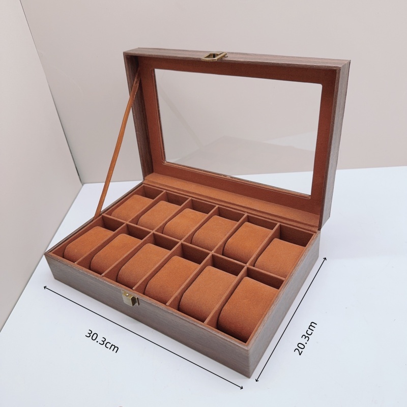 Wood Watch Box 6/10/12 Grids W - Jewelry Box That Holds Watches recensione e prezzo