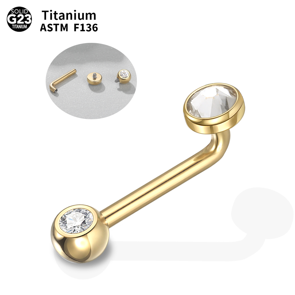 1PC  Implant Grade Titanium Ch - Christina Jewelry & Watches Marguerite Ørestik Forgyldt Sølv recensione e prezzo