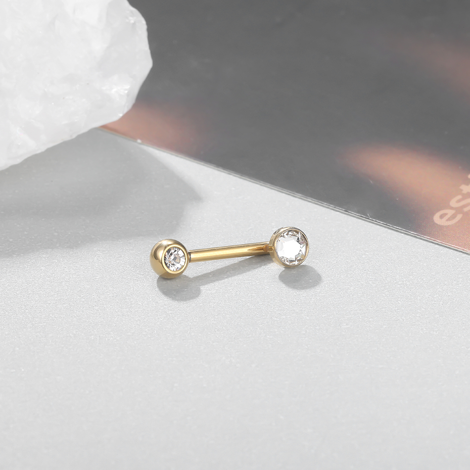 1PC  Implant Grade Titanium Ch - Christina Jewelry & Watches Marguerite Ørestik Forgyldt Sølv recensione e prezzo