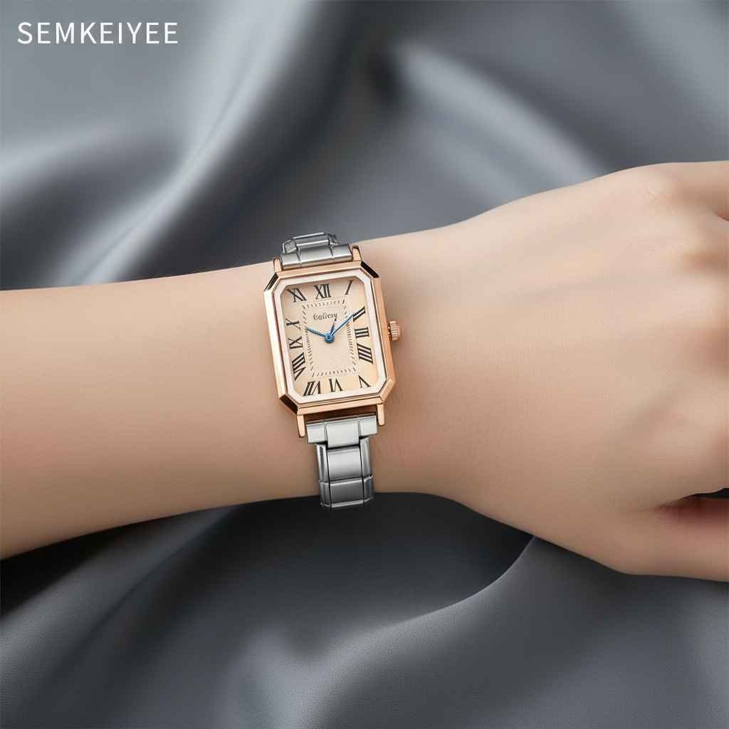 Elegant Women's Rectangle Watc - Jewelry Watches Silver recensione e prezzo