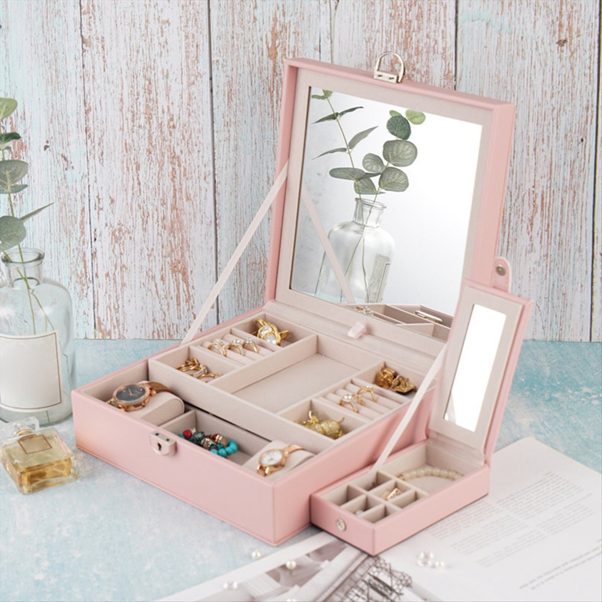 ABQR Girly Pink Jewelry Box Je - Jewelry & Watches Review recensione e prezzo