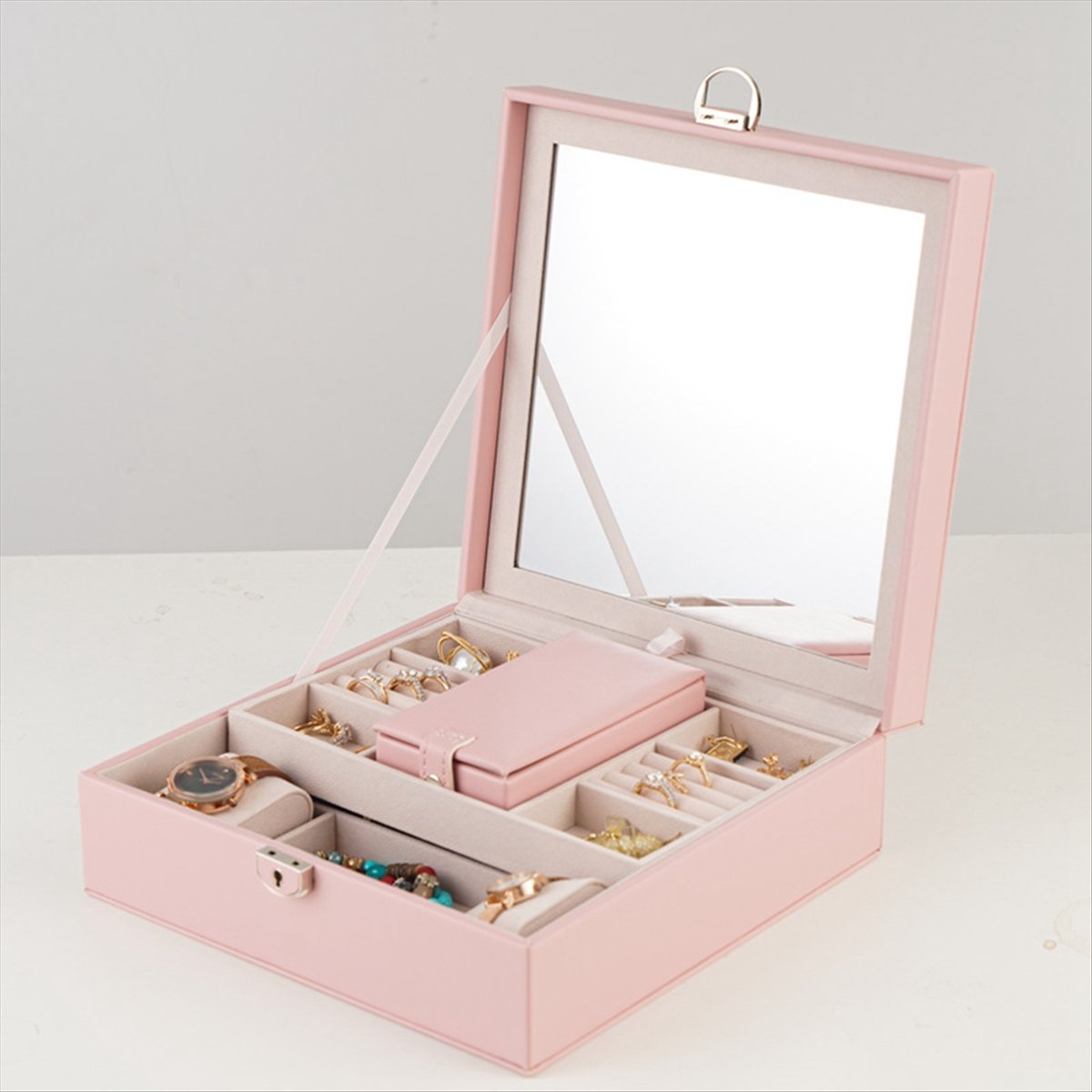 ABQR Girly Pink Jewelry Box Je - Jewelry & Watches Review recensione e prezzo
