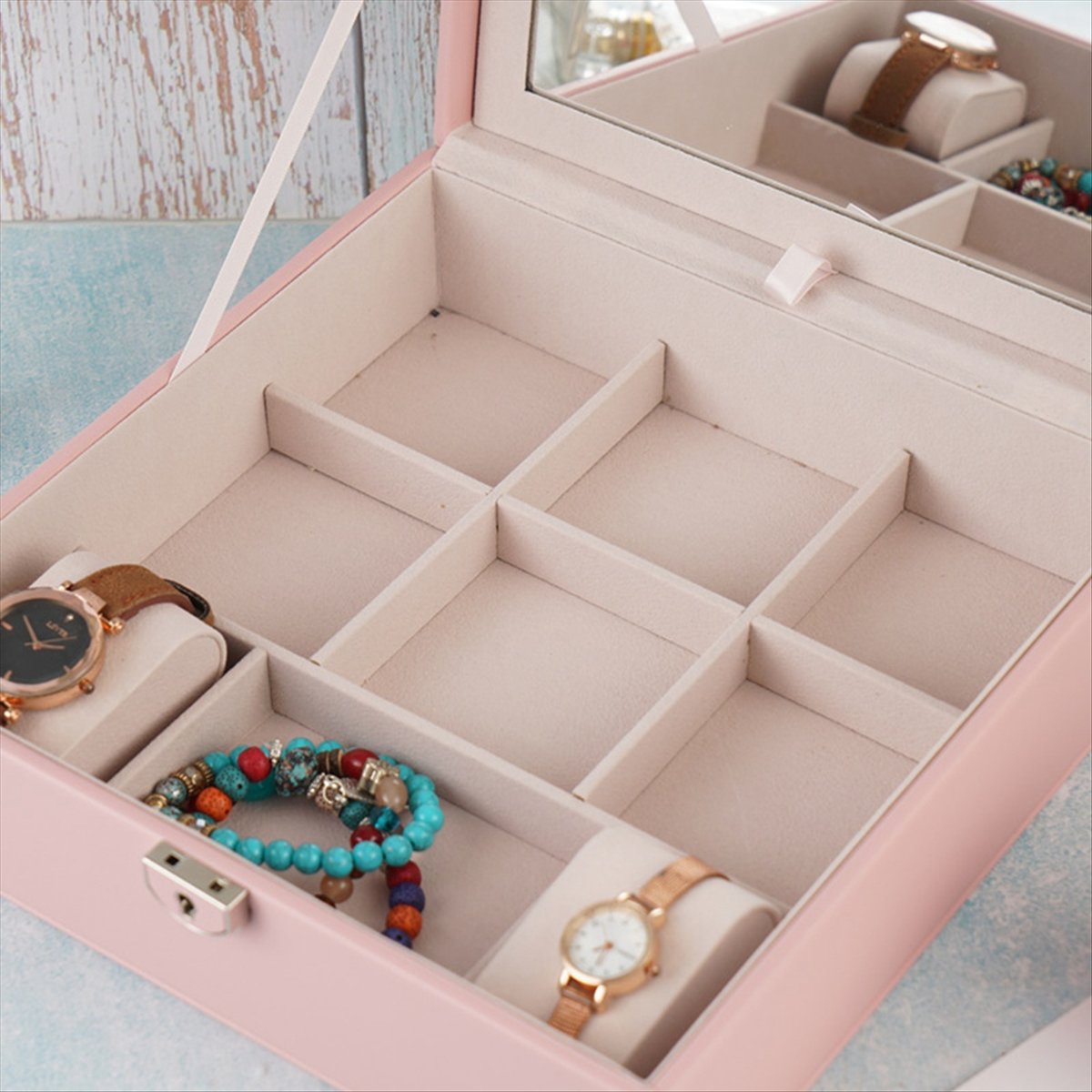 ABQR Girly Pink Jewelry Box Je - Jewelry & Watches Review recensione e prezzo