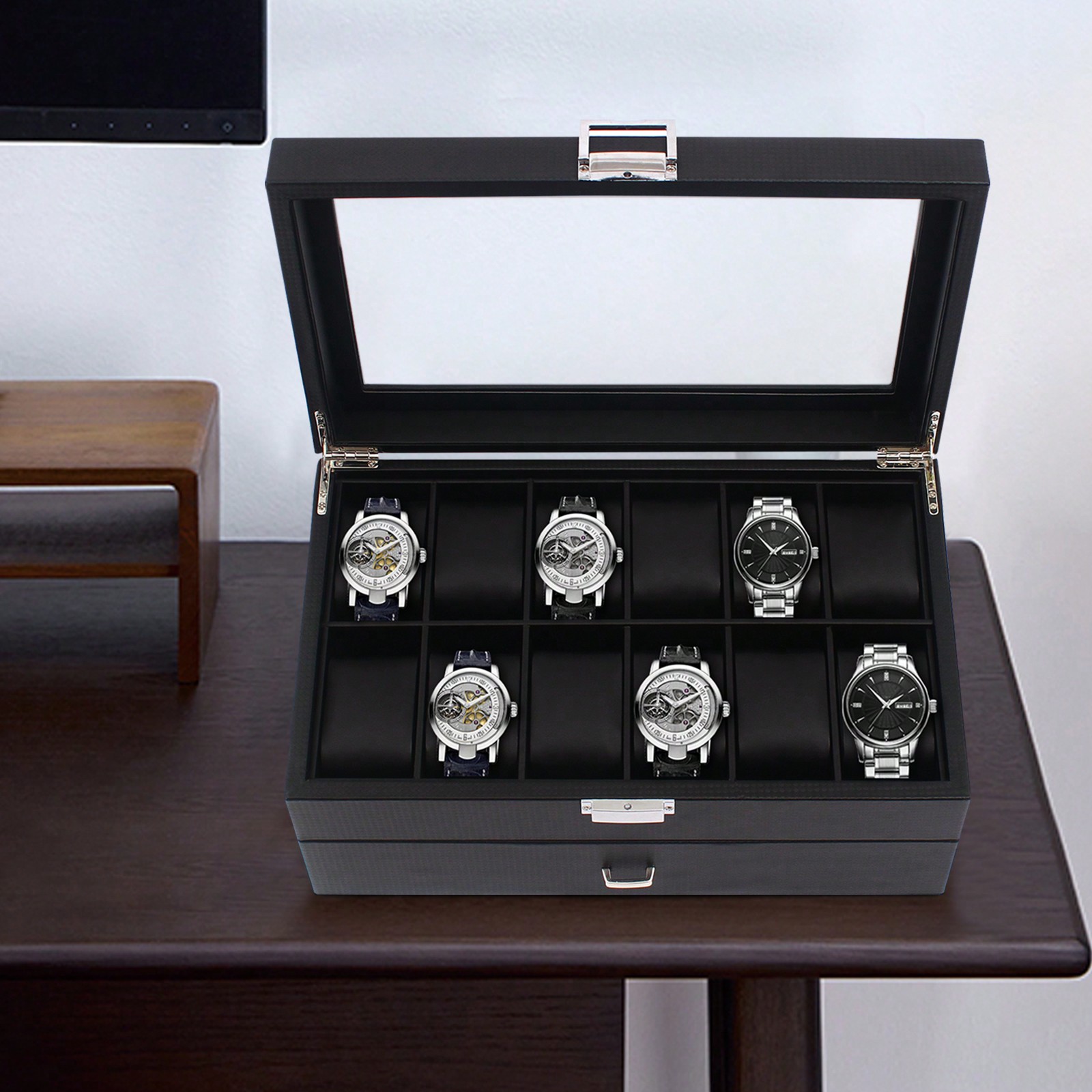 24 Slot Men Watch Display Case - Jewelry Watches Men recensione e prezzo