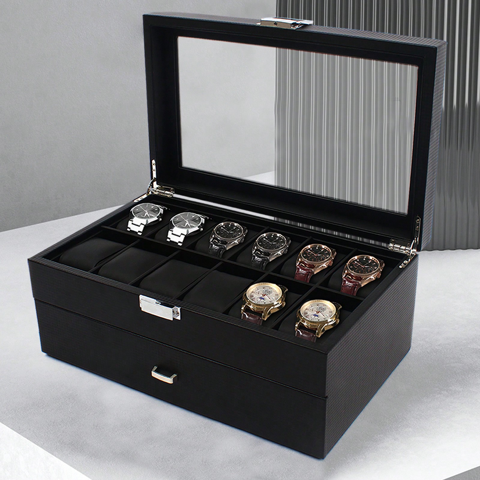 24 Slot Men Watch Display Case - Jewelry Watches Men recensione e prezzo