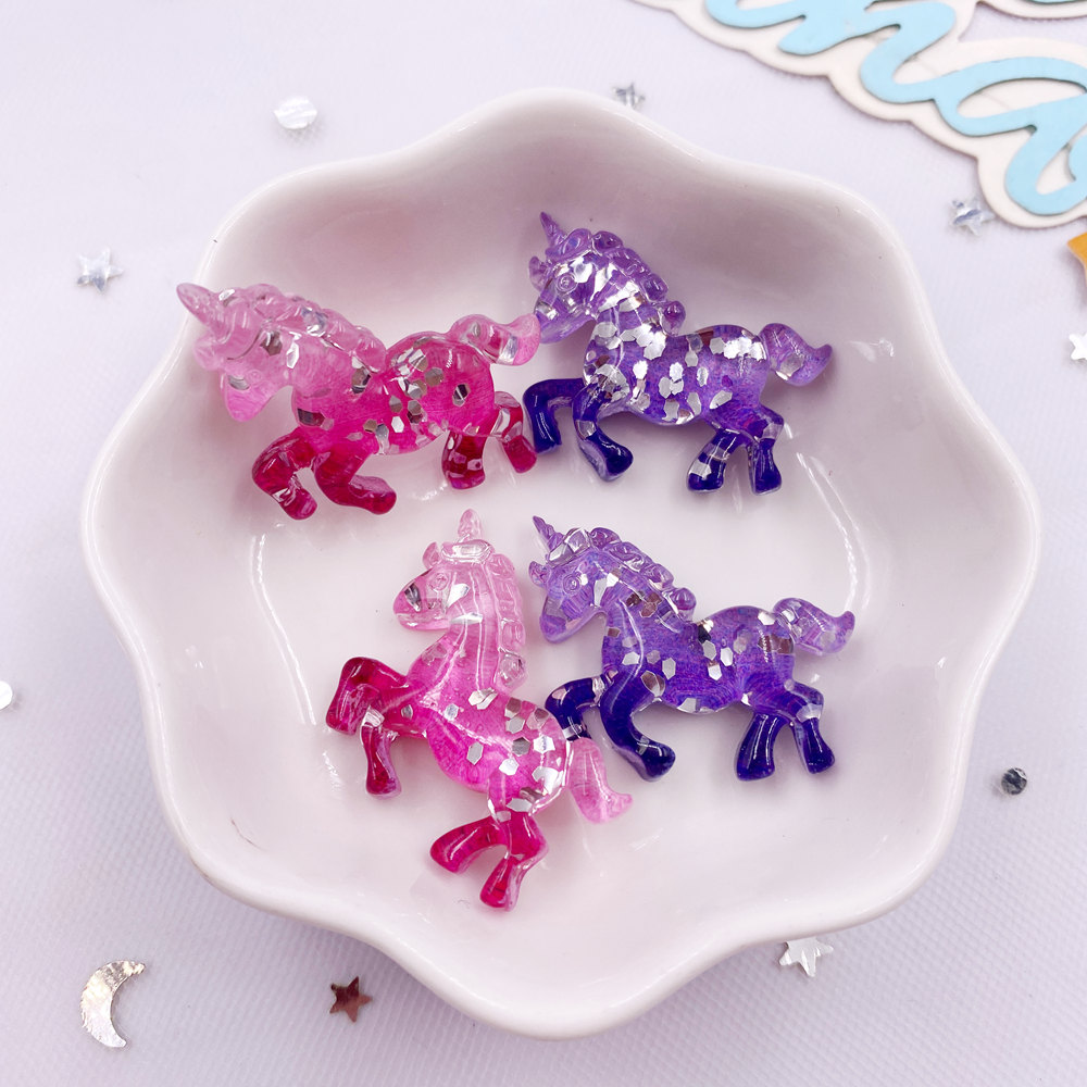 6PCS Colorful Resin Glitter 3D - Paradise Jewelry & Watches Llc Miami recensione e prezzo