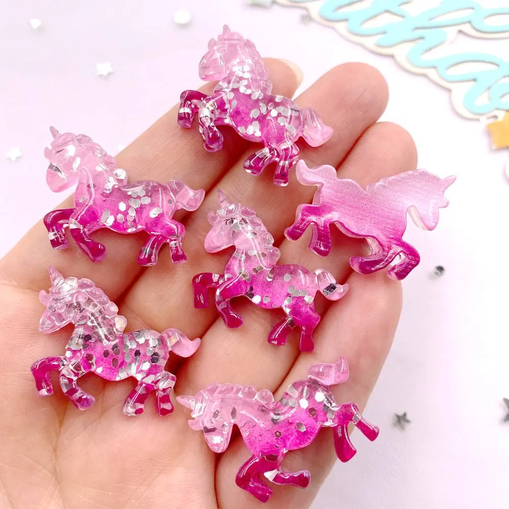 6PCS Colorful Resin Glitter 3D - Paradise Jewelry & Watches Llc Miami recensione e prezzo