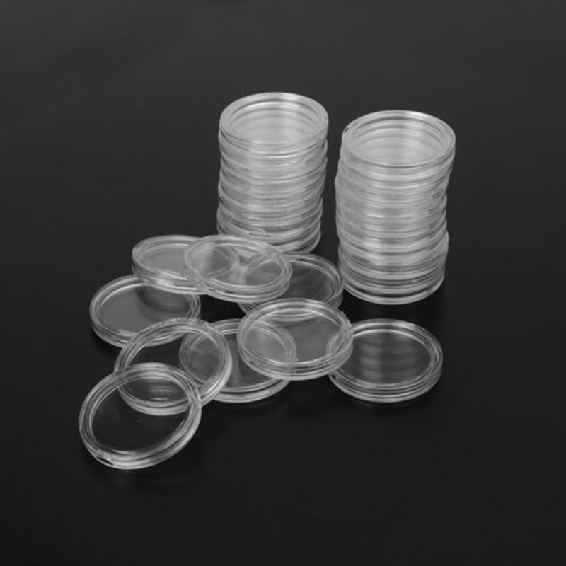 100 Clear Round Coin Holders 3 - Collectors Coins Jewelry & Watches Of Smithtown recensione e prezzo