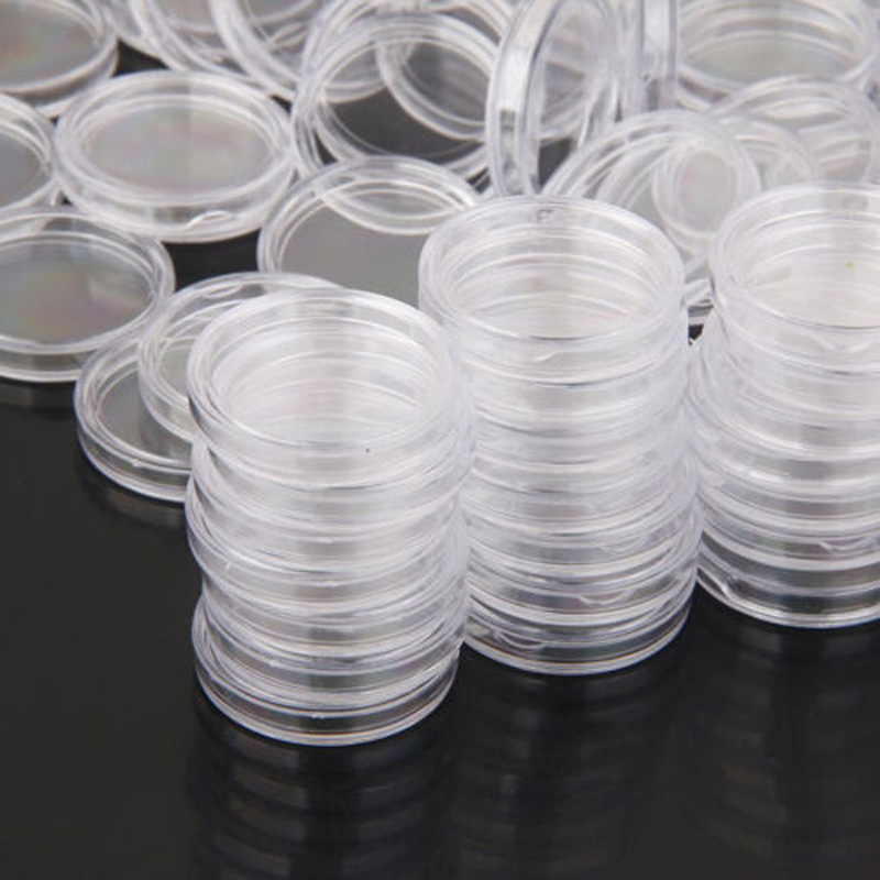 100 Clear Round Coin Holders 3 - Collectors Coins Jewelry & Watches Of Smithtown recensione e prezzo