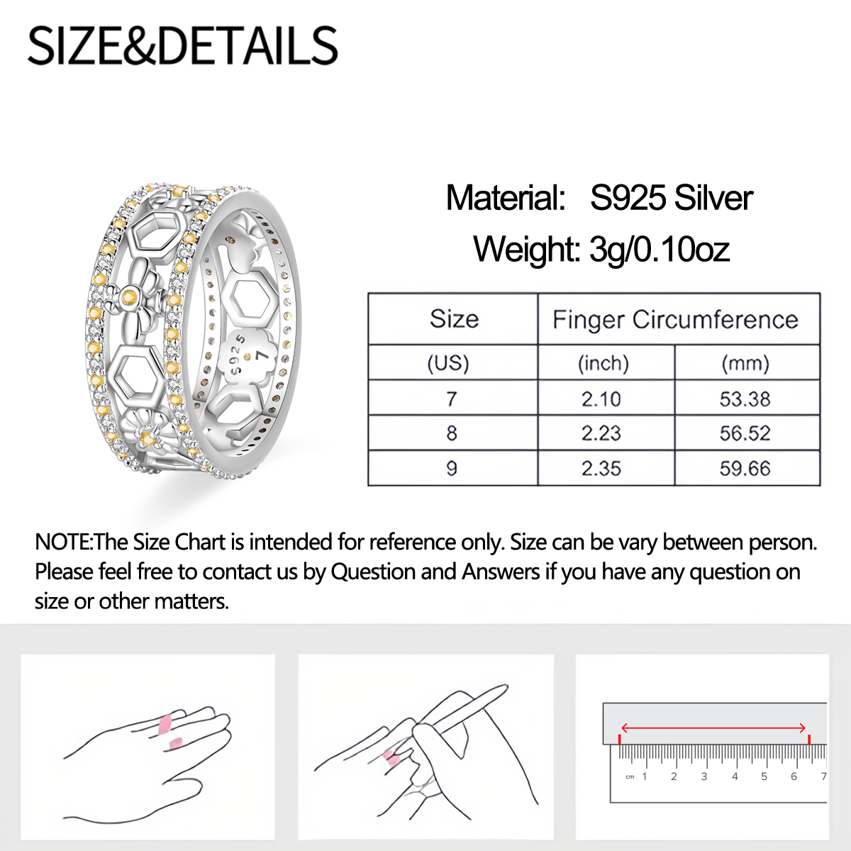 Original Women Rings Bee Parad - Paradise Jewelry & Watches Llc Miami recensione e prezzo