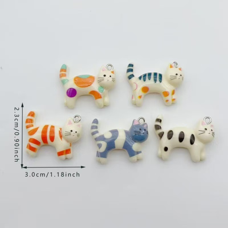 10pcs resin cartoon cat animal - Jewelry & Watches Review recensione e prezzo