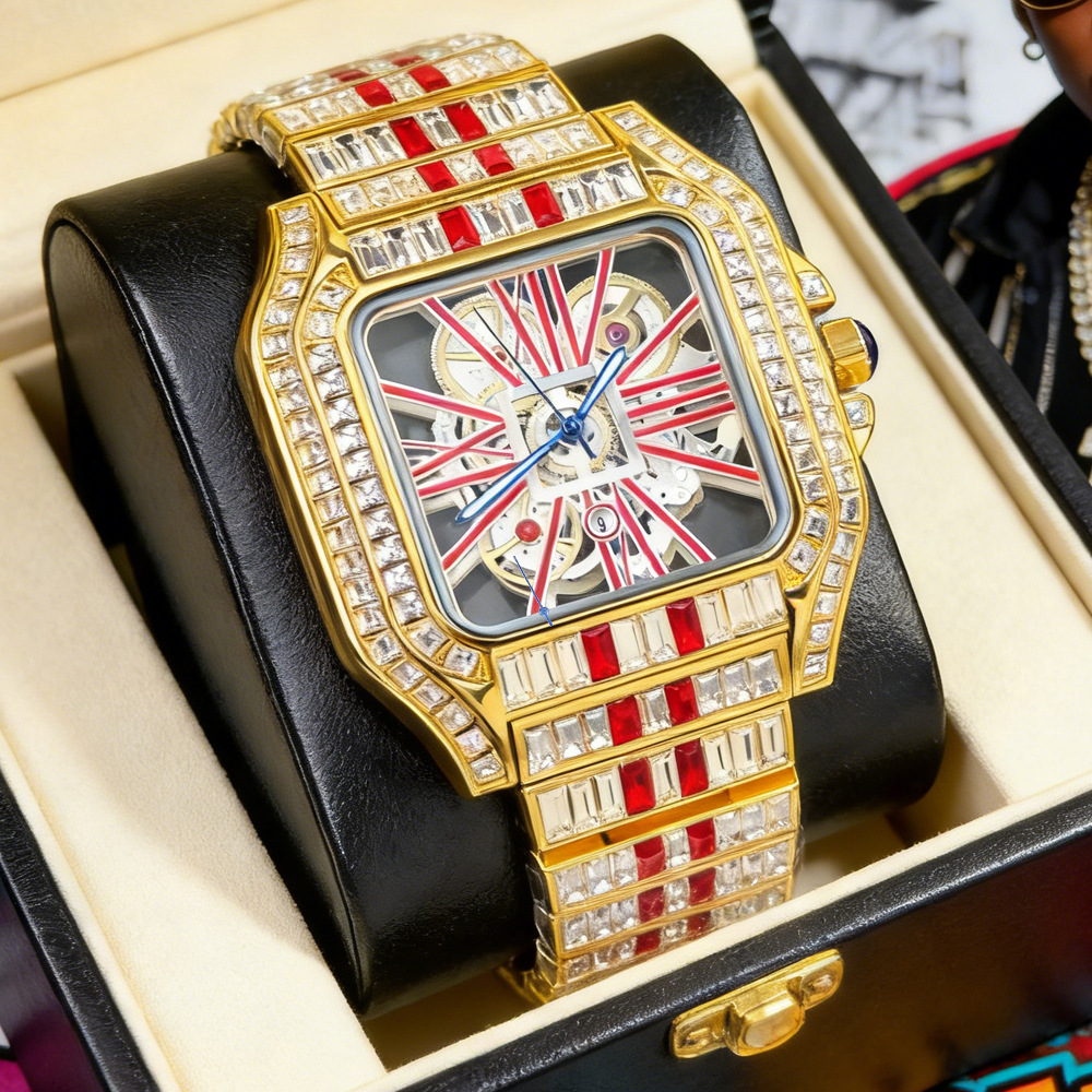 Hollow Luxury Bling Quartz Wri - Jewelry Watches Brands recensione e prezzo
