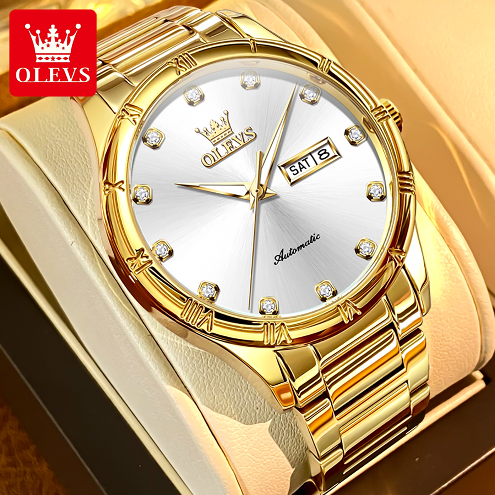 OLEVS Men's Watches Luxury Cas - Mens Mechanical Watch recensione e prezzo