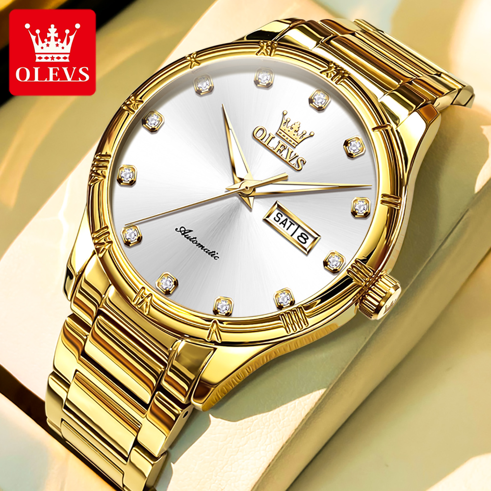 OLEVS Men's Watches Luxury Cas - Mens Mechanical Watch recensione e prezzo