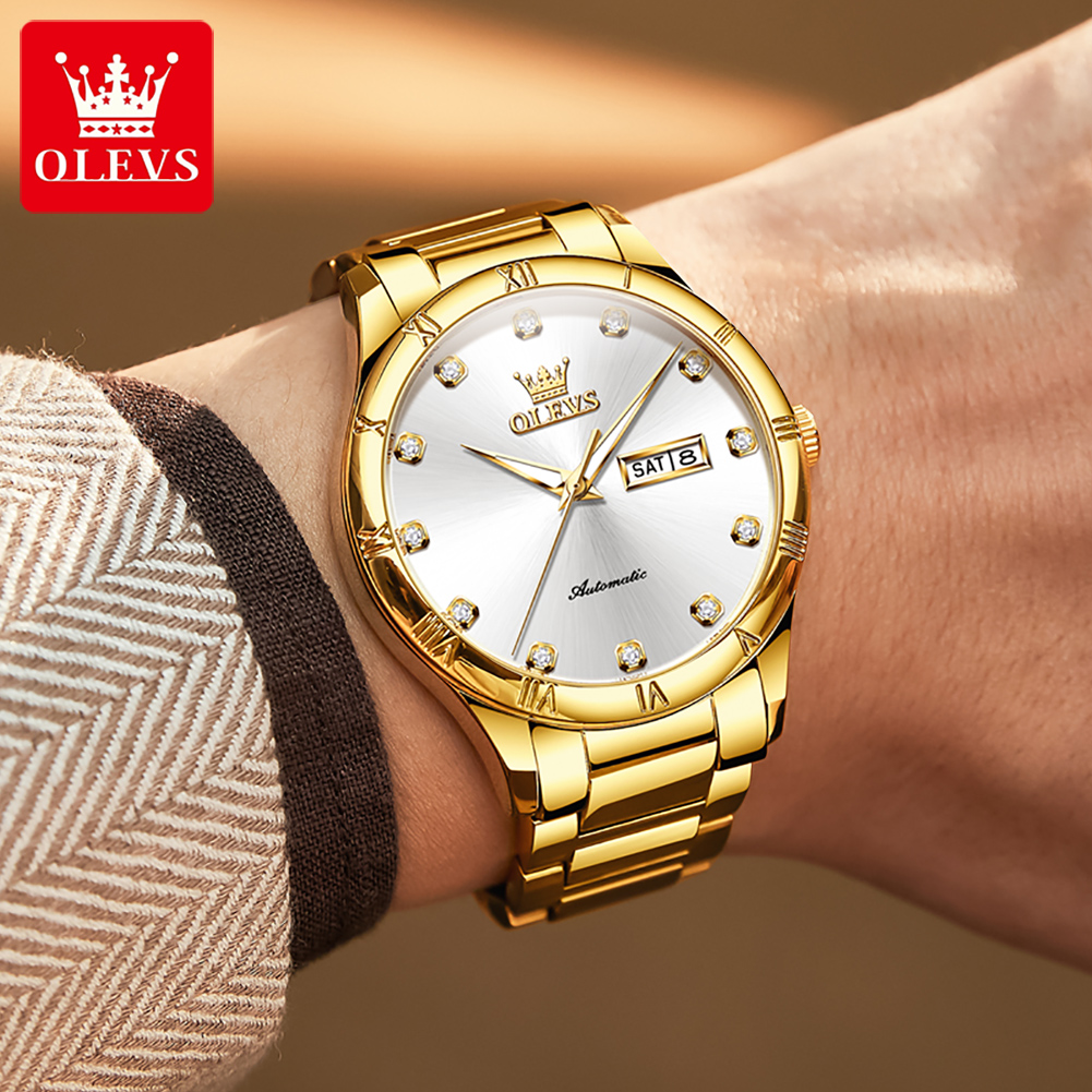 OLEVS Men's Watches Luxury Cas - Mens Mechanical Watch recensione e prezzo