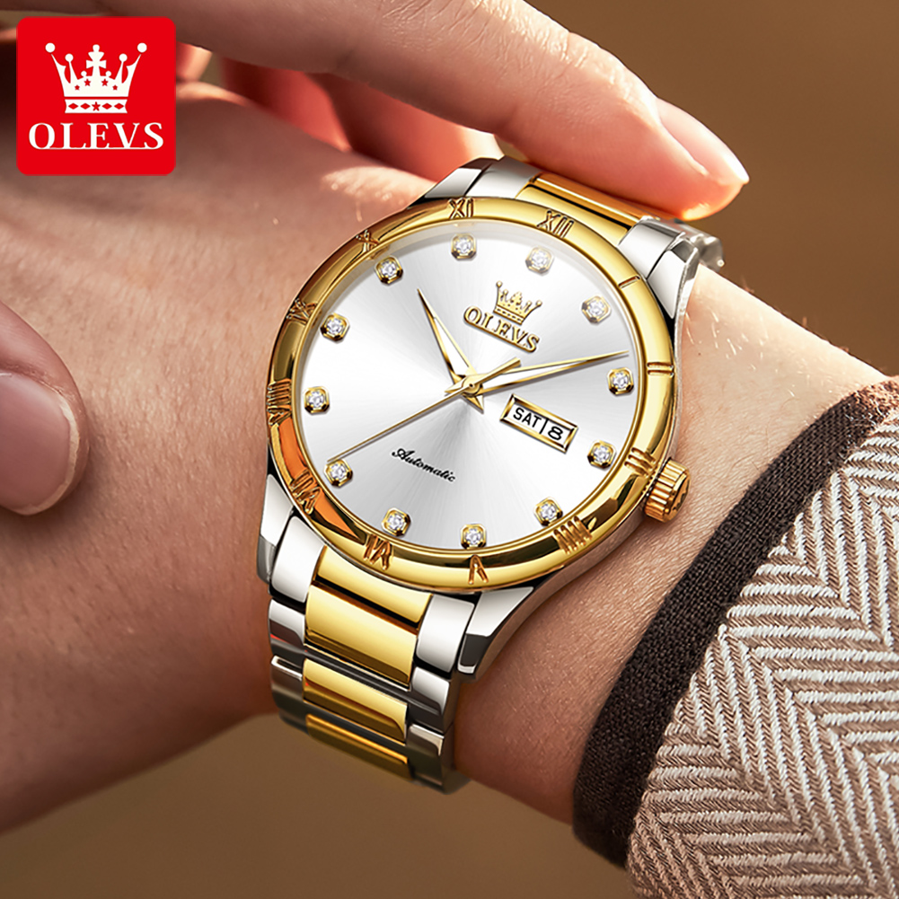 OLEVS Men's Watches Luxury Cas - Mens Mechanical Watch recensione e prezzo