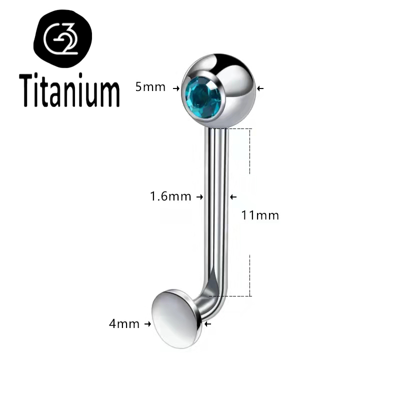 ASTM F136 Titanium Piercing Ch - Christina Jewelry & Watches Marguerite Ørestik Forgyldt Sølv recensione e prezzo